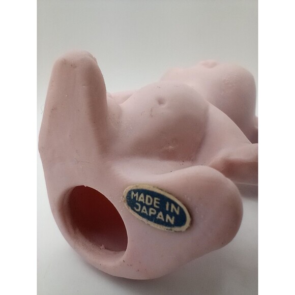 Vintage Brinns Pink Mouse Figurine Japan Pittsburg Pennsylvania Porcelain Bisque - Picture 5 of 8